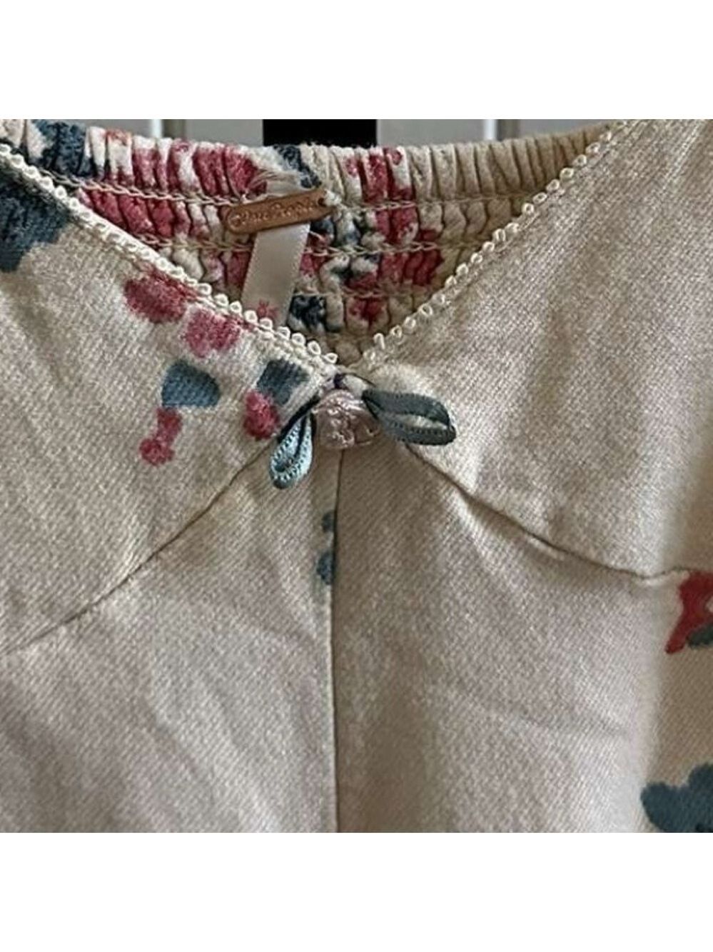 Free People-Francesca Floral Boho Mini Dress-size Small-EUC - Picture 9 of 10
